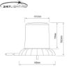 Picture of Amber LED Clear Lens 3 Bolt  Explorer Beacon